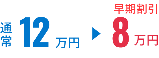 12万円から8万円へ